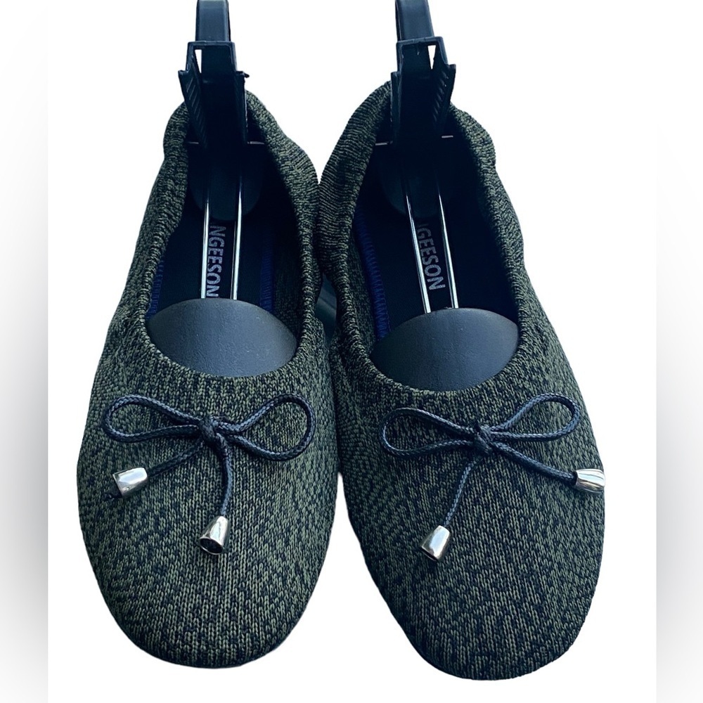 Knit Ballet Shoes Green